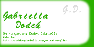 gabriella dodek business card
